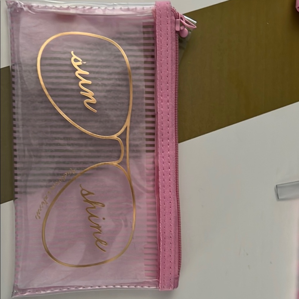 Victoria’s Secret vinyl zippered bags NEW